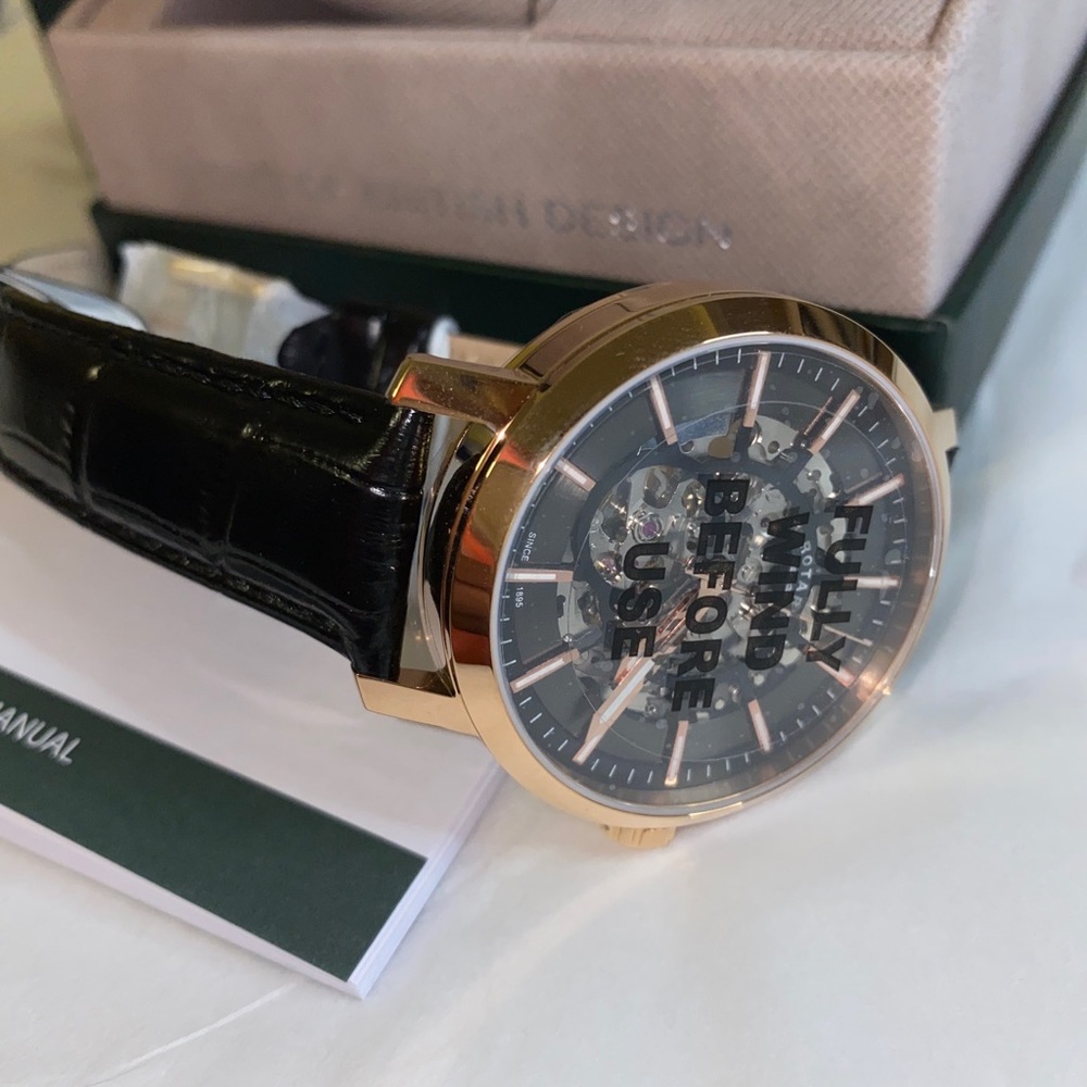 Rotary Rose Gold Automatic Skeleton Watch - Picture 4 of 5
